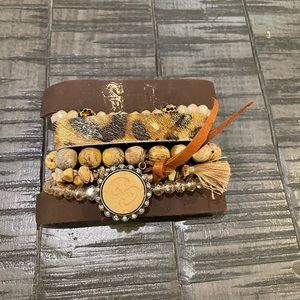 Adorable stacked Sandra Ling upcycled Gucci bracelet